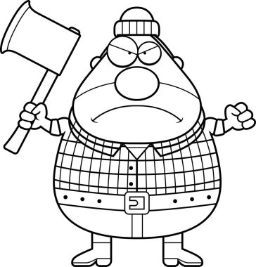 Kızgın çizgi film oduncu