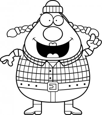 Çizgi film oduncu fikir