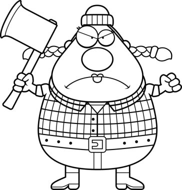 Kızgın çizgi film oduncu