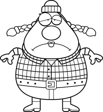 Üzgün çizgi film oduncu