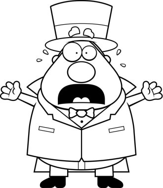 Çizgi film sihirbaz panik