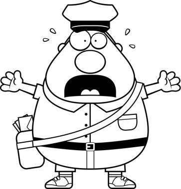 Çizgi film korkmuş postacı