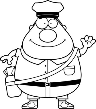 Çizgi film sallayarak postacı