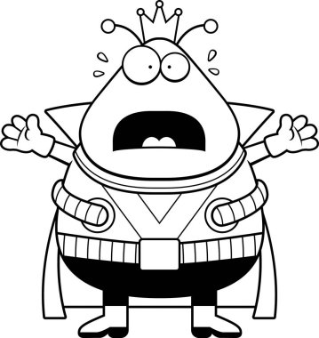 Korkmuş karikatür Marslı Kral