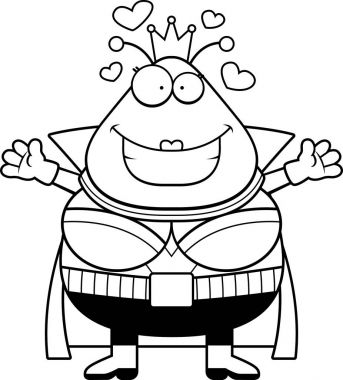 Çizgi film Marslı Kraliçe kucaklama