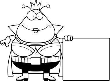 Çizgi film Marslı Kraliçe işareti