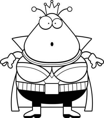 Sürpriz karikatür Marslı Kraliçe