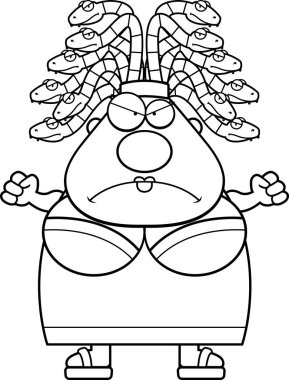 Kızgın çizgi film Medusa