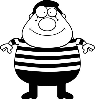 Çizgi film MIME gülümseyen