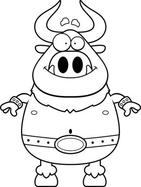 Mutlu karikatür Minotaur