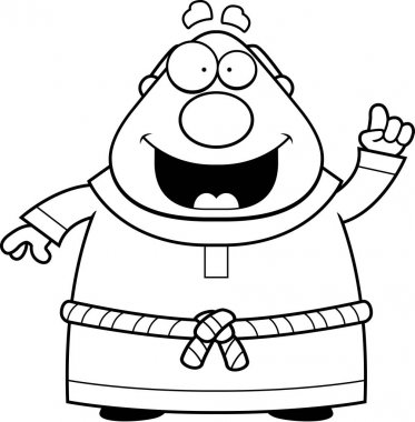 Çizgi film keşiş fikri