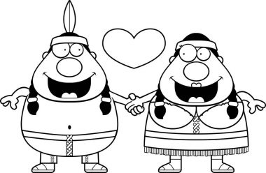 Çizgi film Kızılderili Çift