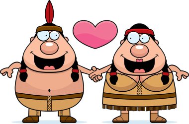 Çizgi film Kızılderili Çift