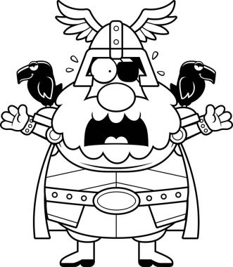 Korkmuş çizgi film Odin