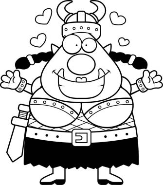 Çizgi film Orc kucaklama