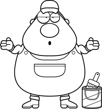 Karışık çizgi film ressam