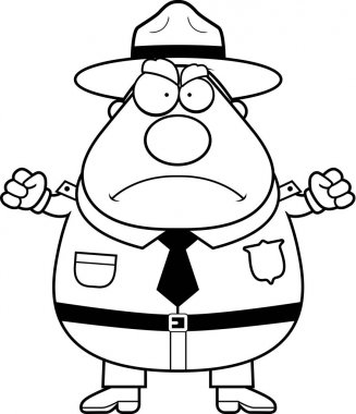 Park korucusu kızgın