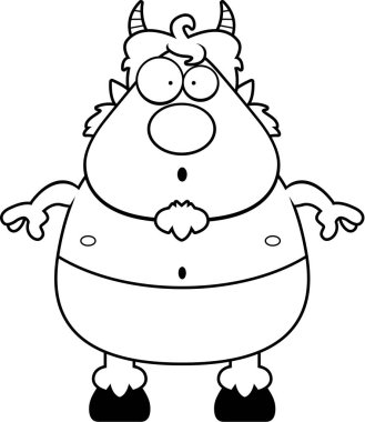 Sürpriz karikatür Satyr