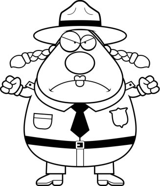 Park korucusu kızgın