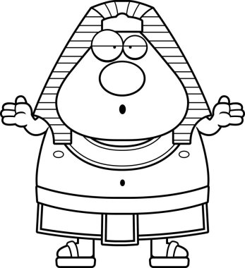 Karışık çizgi film Mısır firavunu