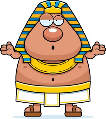 Karışık çizgi film Mısır firavunu