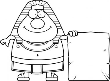 Çizgi film Mısır firavunu işareti