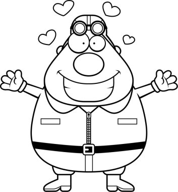 Çizgi film Pilot kucaklama