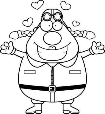 Çizgi film Pilot kucaklama