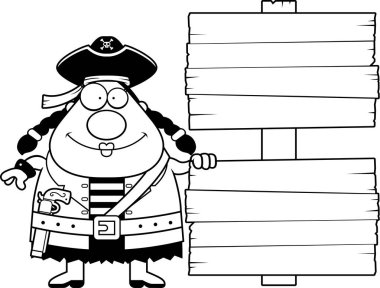 Çizgi film korsan işareti