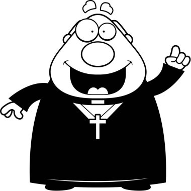 Çizgi film rahip fikir