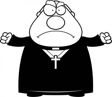 Kızgın çizgi film rahip