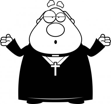 Karışık çizgi film rahip