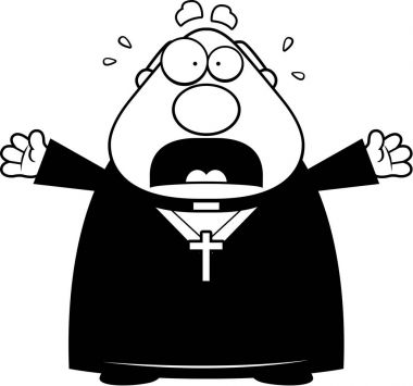 Korkmuş karikatür rahip