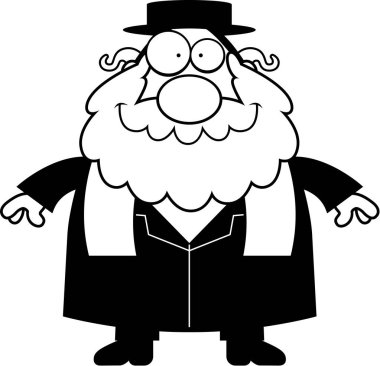 Gülümseyen karikatür haham