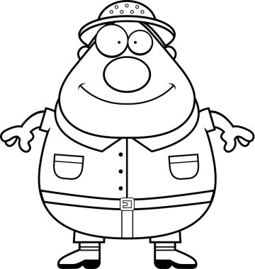 Çizgi film Explorer gülümseyen