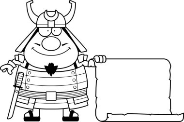 Çizgi film samuray işareti