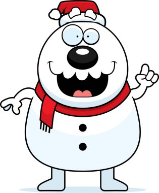 Çizgi film kardan adam Santa fikir