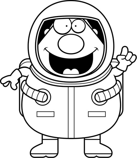 Cartoon Astronaut Idea