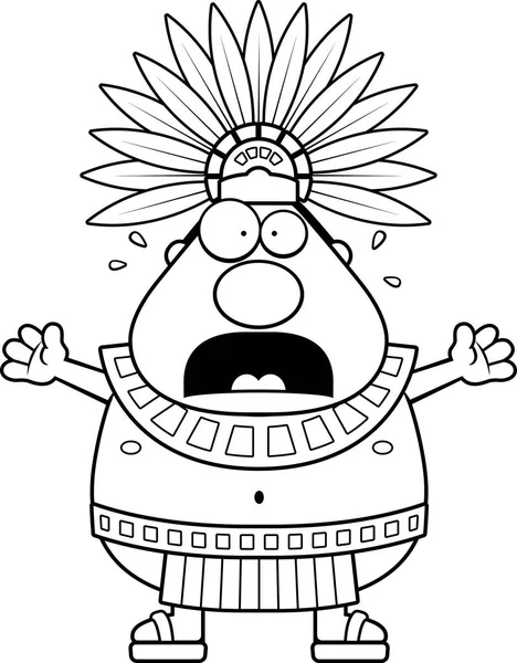 Korkmuş karikatür Aztek kralı