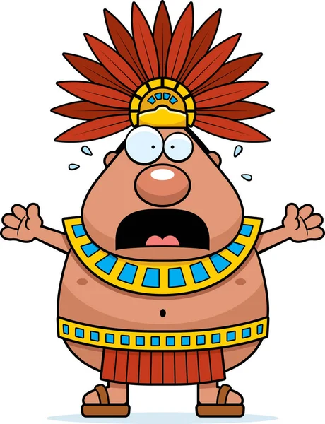 Korkmuş karikatür Aztek kralı