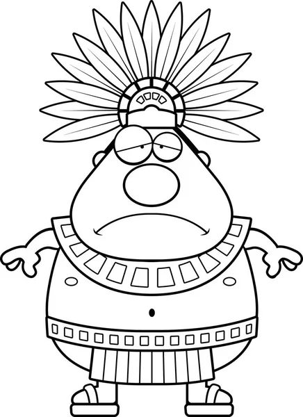 Üzgün çizgi film Aztek kralı