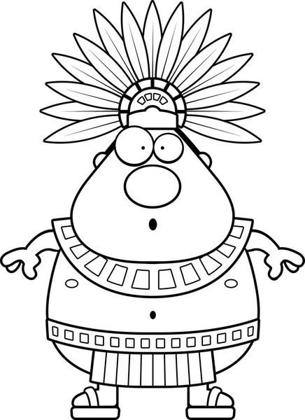 Sürpriz karikatür Aztek kralı