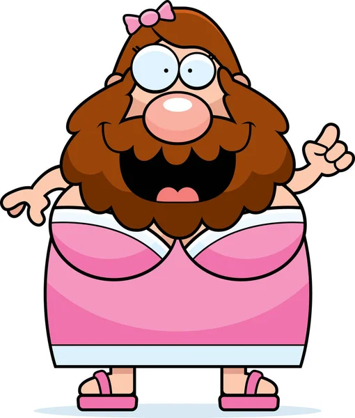 Sakallı kadın fikir çizgi film