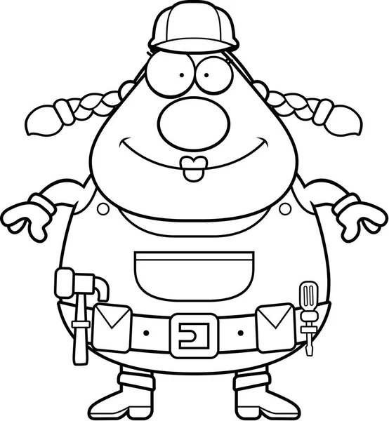 gülen inşaat işçisi