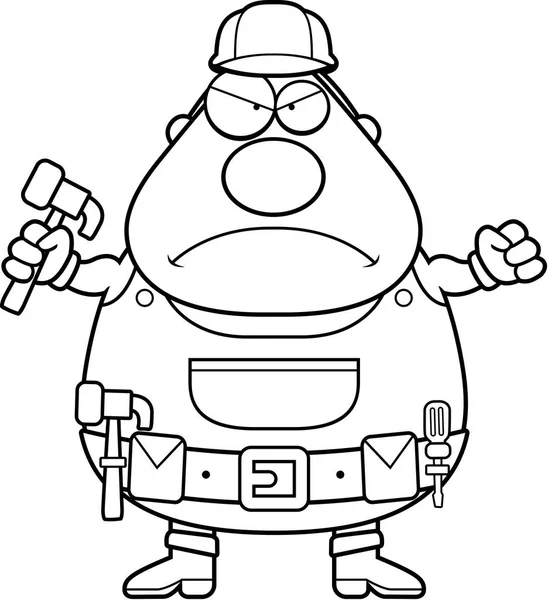 Çizgi film kızgın el işleri ustası