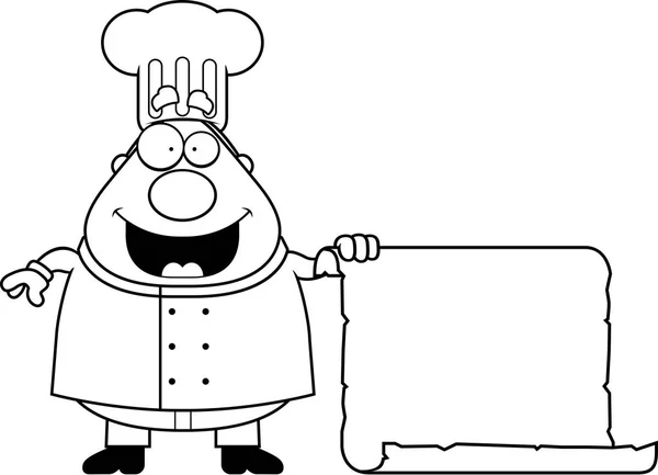 Cartoon Chef Menu — Stock Vector
