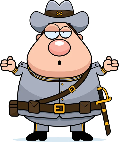 Karışık çizgi film Konfederasyon asker