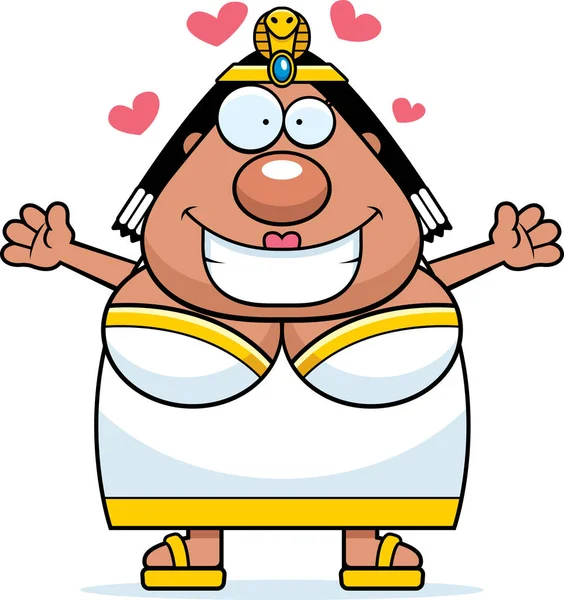 Çizgi film Kleopatra kucaklama