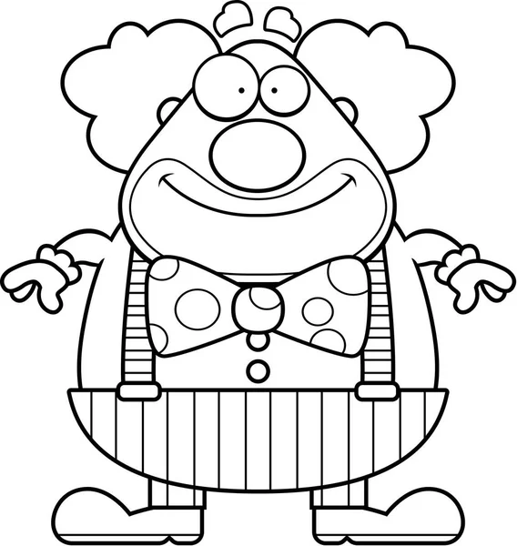 Cartoon Clown leende — Stock vektor