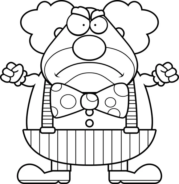 Çizgi film palyaço kızgın